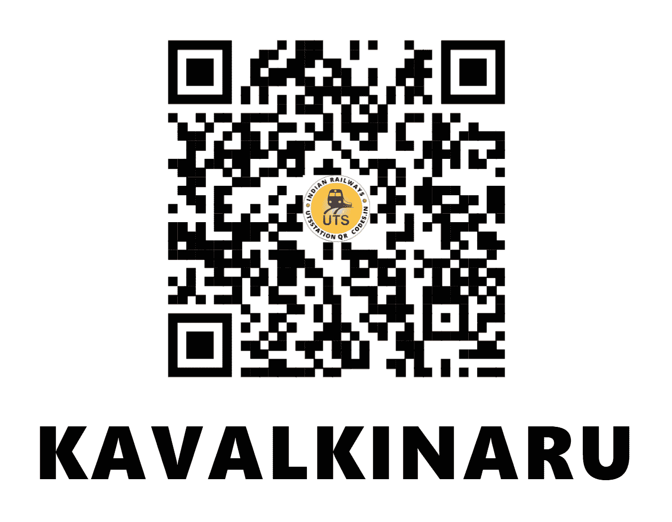UTS QR Code for KAVALKINARU - KVLK (SR - TAMIL NADU)